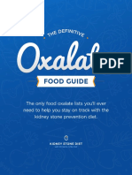 Oxalate Food Lists KSD