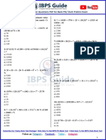 Expected Approximation Questions PDF For Bank PO/ Clerk Prelims Exam