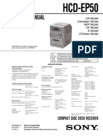 Service Manual: HCD-EP50