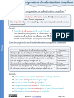 Lecon Conjonctions Subordination Complexes