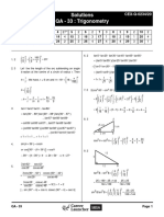 Solutions QA - 33: Trigonometry: CEX-Q-0234/20