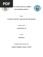 Investigación Variación de Parámetros