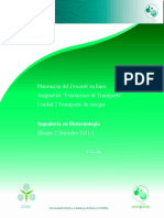 Fenómenos de Transporte. 2101-B2. Unidad 2