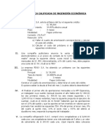 Tercera Práctica Calificada de Ingeniería Económica