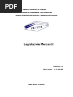 Monografia Legislacion Mercantil