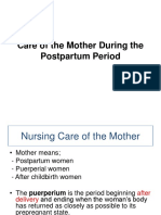 Postpartal Care