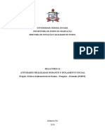 Relatório Atividades Durante A Pandemia - JULHO