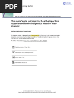 The Nurse S Role in Improving Health Disparities Experienced by The Indigenous Maori of New Zealand