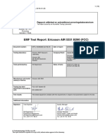 EMF Test Report: Ericsson AIR 5331 B260 (FCC) : Rapport Utfärdad Av Ackrediterat Provningslaboratorium