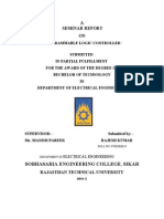 Seminar Report On Programmable Logic Controller PLC