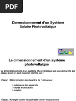 Le Dimensionnement D Un Systeme PV