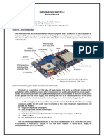 Information Sheet 1.6 Motherboard: Learning Objectives