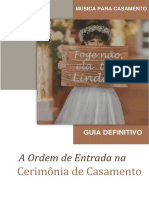 Ebook - A Ordem de Entrada Na Cerimônia de Casamento