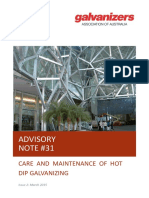 An 31.2 Care and Maintenance of Hot Dip Galvanizing