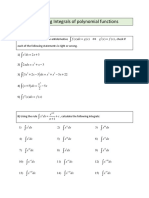 Calculating Integrals of Polynomial Functions