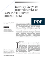 Weinberg2001 THERAPEUTIC BIOMECHANICS CONCEPTS AND CLINICAL PROCEDURES TO REDUCE IMPLANT LOADING. PART II - THERAPEUTIC DIFFERENTIAL LOADING