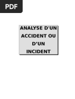 Analyse D Un Accident Ou D Un Incident