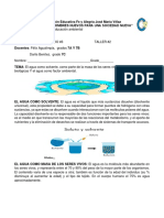 El Agua Como Solvente Universal