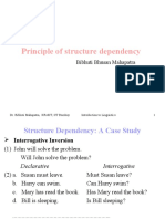 Principle of Structure Dependency: Bibhuti Bhusan Mahapatra