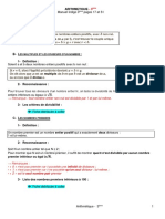 COURS 3° - Arithmétique