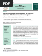 Inmunohistoquímica en Dermatopatología: Revisión de Los Anticuerpos Utilizados Con Mayor Frecuencia (Parte