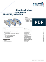 Load-Sensing Directional Valves in Sandwich Plate Design SB24-EHS, SB34-EHS