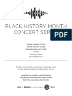 Black History Month Concert Series