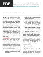 Abtract:: Design and Devlopment of Material Detection and Separation