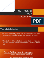 Methods of Data Collection Research Methodology