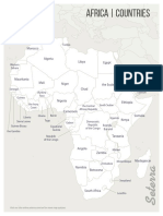 Africa Countries Labeled