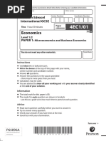 Economics: Pearson Edexcel International GCSE