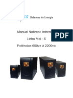 Manual Nobreak MSi-S Interativo 06 A 22kva V 1.14