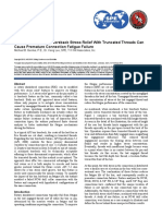 API Box Boreback Stress Relief With Truncated Threads Can Cause Premature Connection Fatigue Failure Gerdes 2010