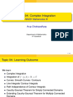 Topic 04: Complex Integration: MA201 Mathematics III