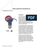 St5491E 2-Wire Seismic Vibration Transmitter: Installa On Manual