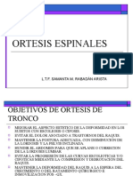 Ortesis Espinales