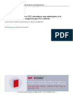 Tip Clearance Influence in CFD Calculations and Op