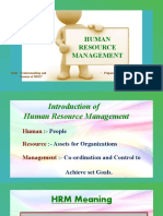 Context of HRM Presentation