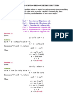 Problems On Trigonometric Identities With Solutions