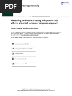 Measuring Ambush Marketing and Sponsorship Effects A Football Consumer Response Approach