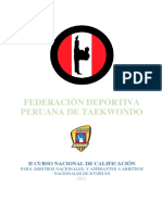 II Curso Nacional de Calificación para Arbitros de Kyorugi 2021