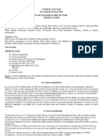 Compte Rendu Du Conseil D'ecole Du 18 03 2011