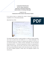 Computational Fluid Dynamics Prof. Dr. Suman Chakraborty Department of Mechanical Engineering Indian Institute of Technology, Kharagpur