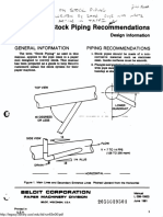 Stock Piping Reco Endations: General Information Piping Recommendations