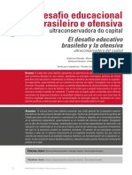 Desafio Educacional Brasileiro e Ofensiva Ultraconservadora Do Capital