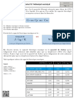Chaleur Massique CM FC