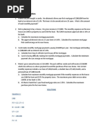 Mortgages: Practice Questions: END P/Y 12, C/Y 2 N 12x25 300 I/Y 1.8 PV 200,000 FV 0