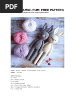 Bunny Amigurumi Free Pattern