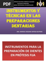 Clase 4 - Instrumentos y Técnicas en Las Preparaciones Dentarias