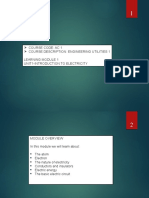 Course Code: Ac 1 Course Description: Engineering Utilities 1 Learning Module 1 Unit1-Introduction To Electricity